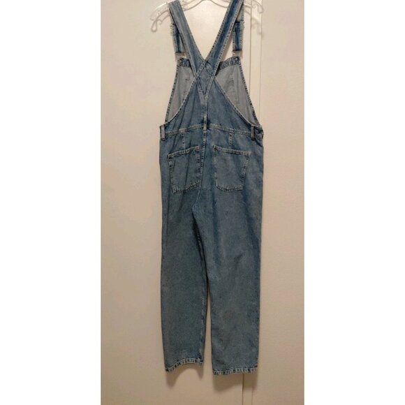 We The Free People Ziggy Denim Overalls Light Wash Blue Medium - Picture 7 of 8